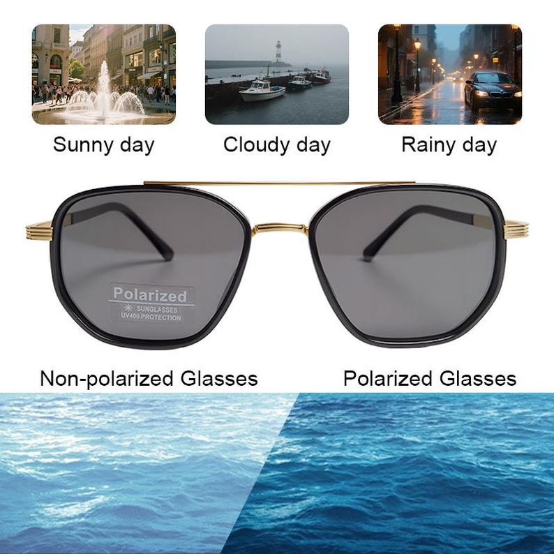 Polarized Sunglasses - Anti-Glare, UV400 Protection, Ideal for Outdoor Sports & Driving - Unisex