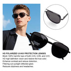 Polarized Sunglasses - Anti-Glare, UV400 Protection, Ideal for Outdoor Sports & Driving - Unisex