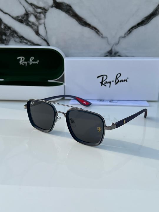 RB #6 METAL GUN BLACK BLUE UV-400 SUNGLASSES