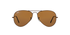 RB Aviator Classic Brown Brown UV-400 Sunglasses