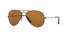 RB Aviator Classic Brown Brown UV-400 Sunglasses