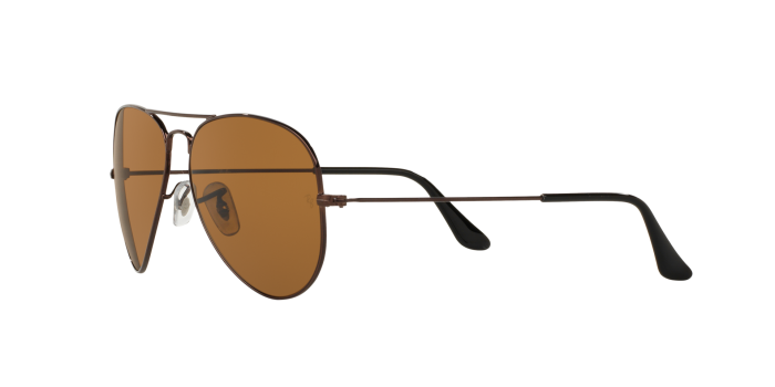 RB Aviator Classic Brown Brown UV-400 Sunglasses