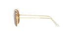 RB Aviator Classic Gold Brown UV-400 Sunglasses