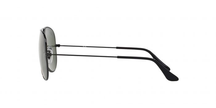 RB Aviator Classic Black G-15 UV-400 Sunglasses