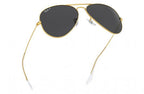 RB Aviator Classic Gold Black UV-400 Sunglasses