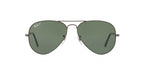 RB Aviator Classic Silver G-15 UV-400 Sunglasses
