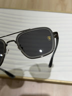 RB #6 METAL GREY BLACK UV-400 SUNGLASSES