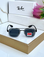 RB #6 METAL BLACK BLACK GREY BLACK UV-400 SUNGLASSES
