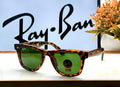 RB 2140 LEOPARD G-15 GLASS LENS WAYFARER UV-400 SUNGLASSES