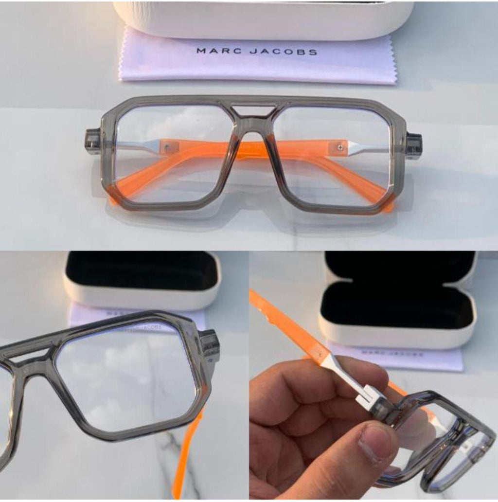 MJ 6125  WHITE GREY TRANSPERANT MENS UV-400 SUNGLASSES