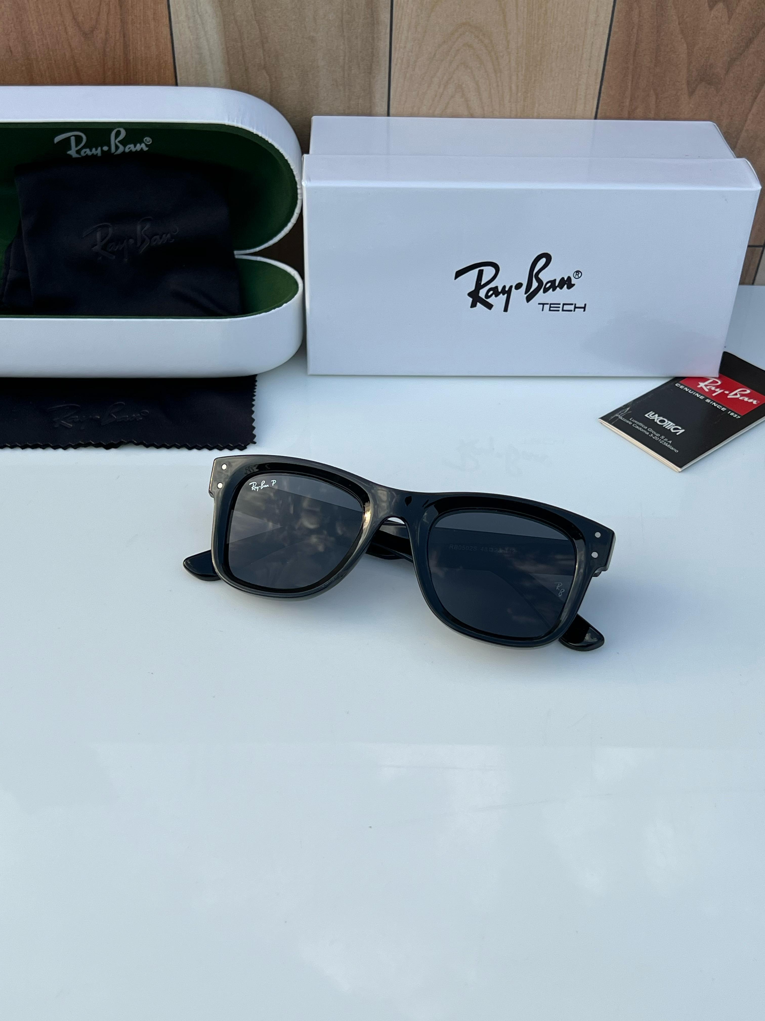 RB 0502 FULL BLACK POLARIZED SUNGLASSES