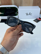RB 0502 FULL BLACK POLARIZED SUNGLASSES