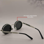 Steampunk Sunglasses: Adjustable Tint, Polarized UV400 Lenses, Personalized Case