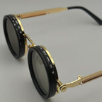Steampunk Sunglasses: Adjustable Tint, Polarized UV400 Lenses, Personalized Case