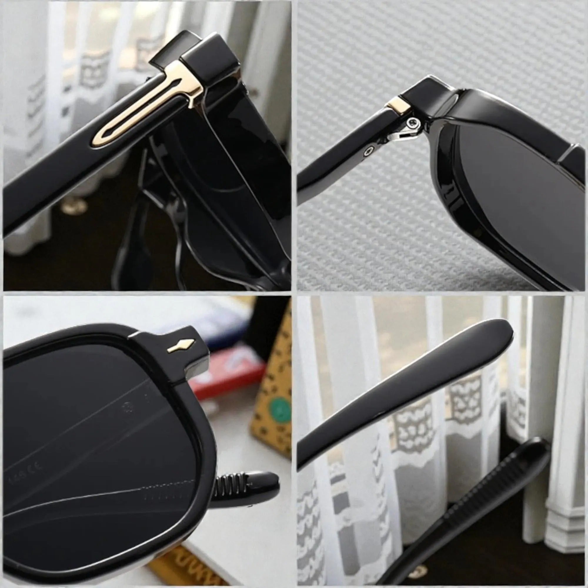 Retro Y2k Double Bridges Square Sunglasses – Gradient UV400 Fashion Gift For Him