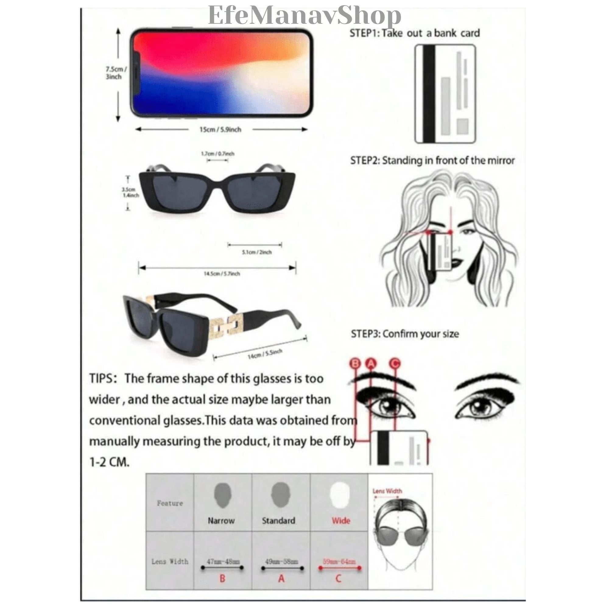 Black Rectangular Sunglasses, Luxury Gold Detail, Retro Fashion