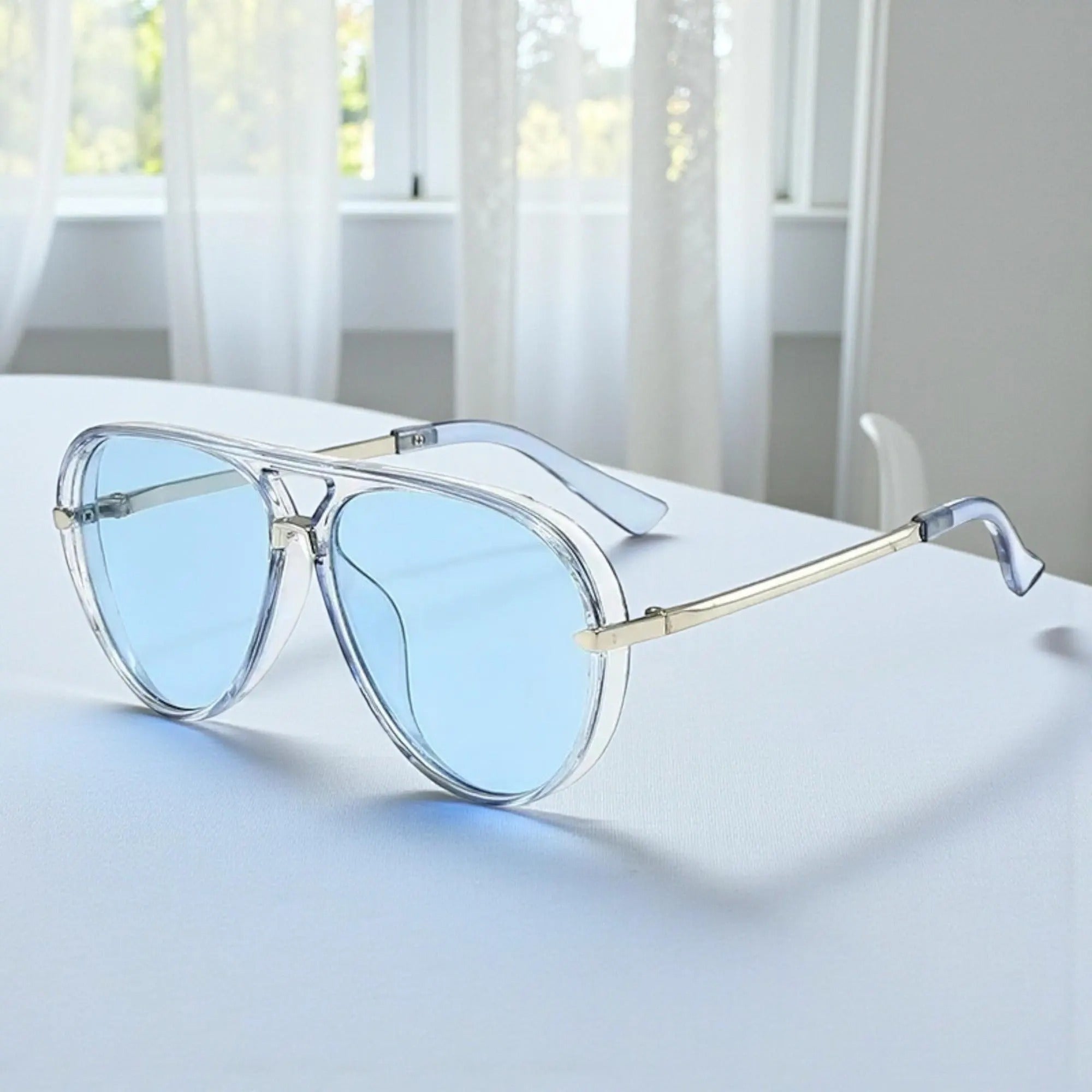 UV Resistant Large Frame Aviator Sunglasses – Outdoor Fishing Fashion Glasses Gift