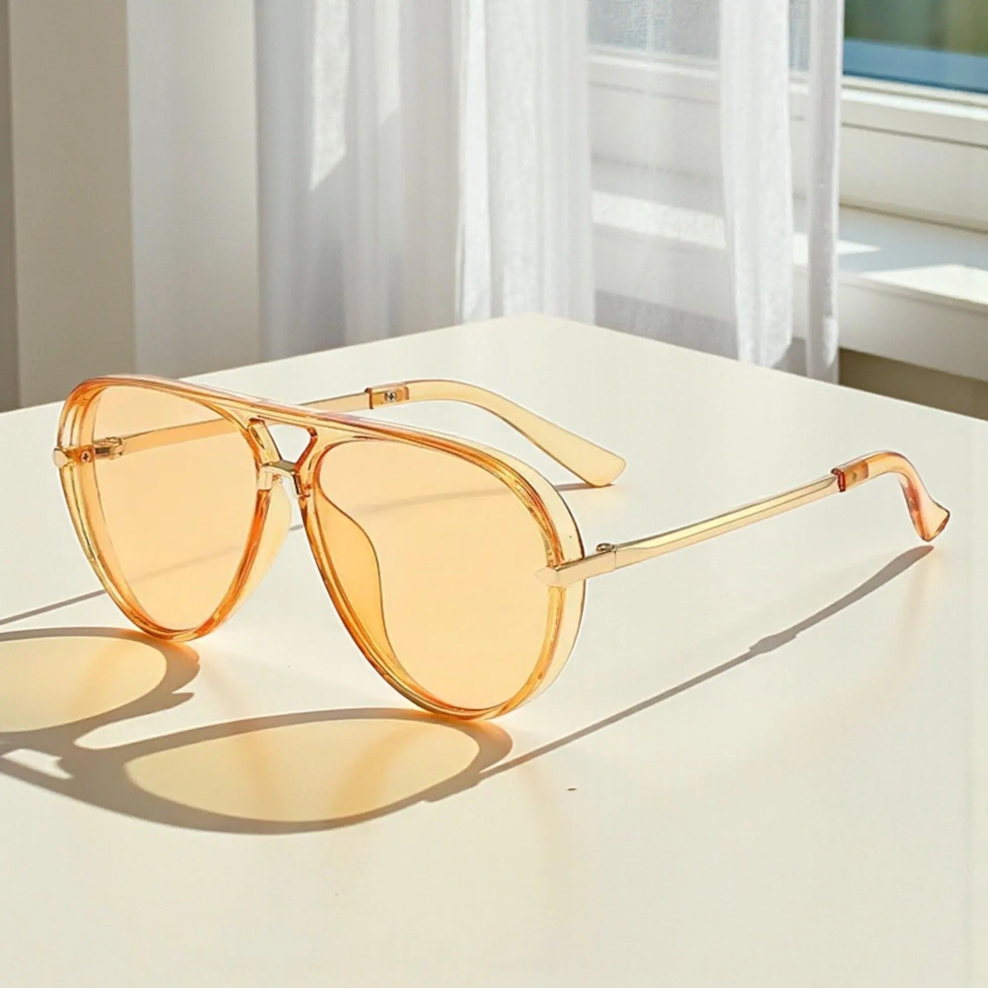 UV Resistant Large Frame Aviator Sunglasses – Outdoor Fishing Fashion Glasses Gift