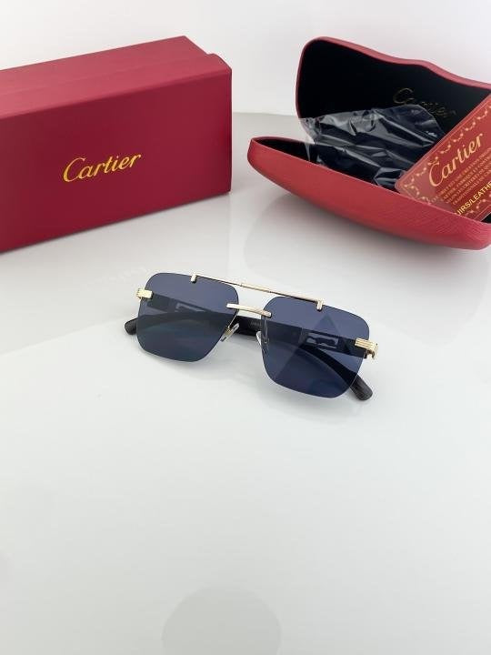 Cartier Gold Black 3120 Sunglasses