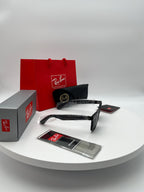 Classic Wayfarer-Style Sunglasses – Black Frame with Grey Lenses | Unisex Retro Eyewear