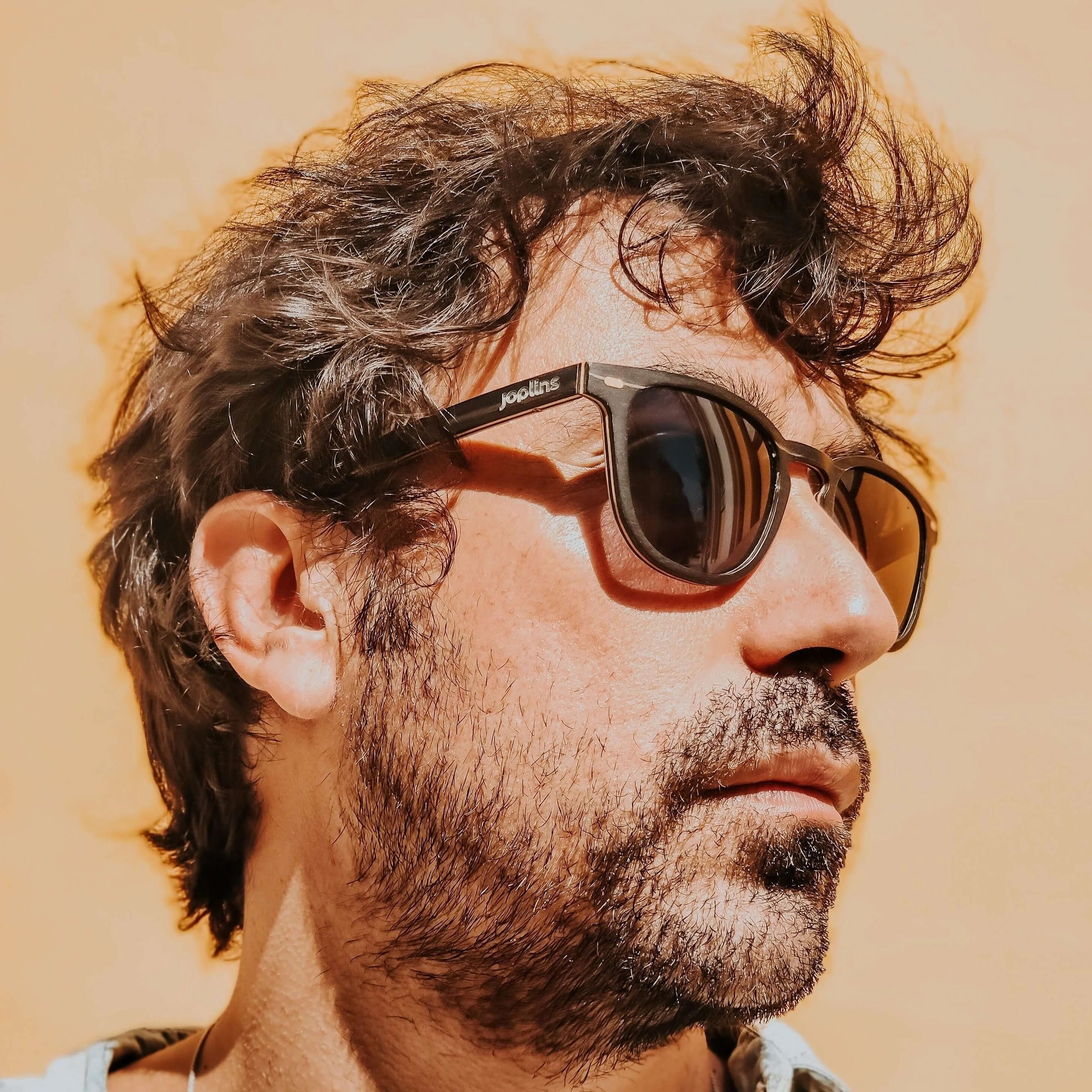 Joplins Lark Ebony - Wooden Sunglasses, Polarized sunglasses, Wood Sunglasses, Eco-friendly Sunglasses, Recycled sunglasses