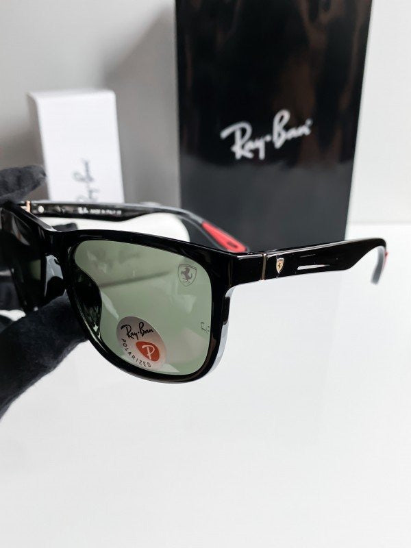 RAYBAN BLACK GREEN 3575