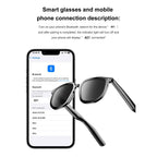 Smart glasees With Camera AI Photo Recognition Bluetooth Call Voice Sunglasses