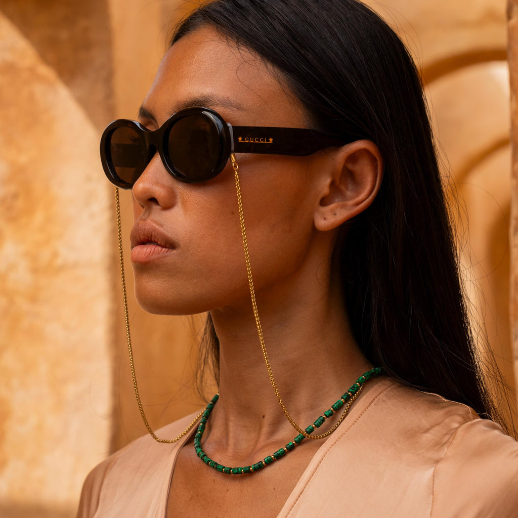 Golden Glasses Chain Women • Modern Eyeglass Chain Stainless Steel • Sunglasses Chain Gold • Summer Accessories • Festival Jewelry