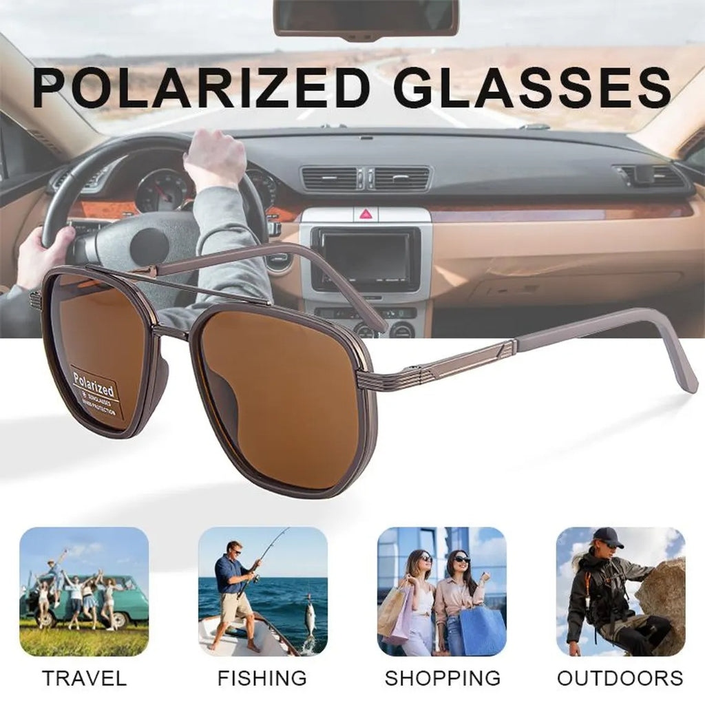 Polarized Sunglasses - Anti-Glare, UV400 Protection, Ideal for Outdoor Sports & Driving - Unisex