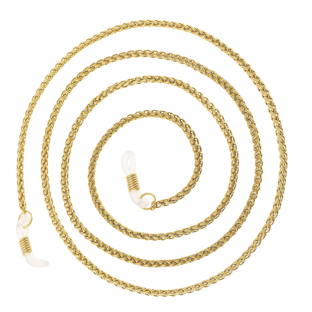 Golden Glasses Chain Women • Modern Eyeglass Chain Stainless Steel • Sunglasses Chain Gold • Summer Accessories • Festival Jewelry