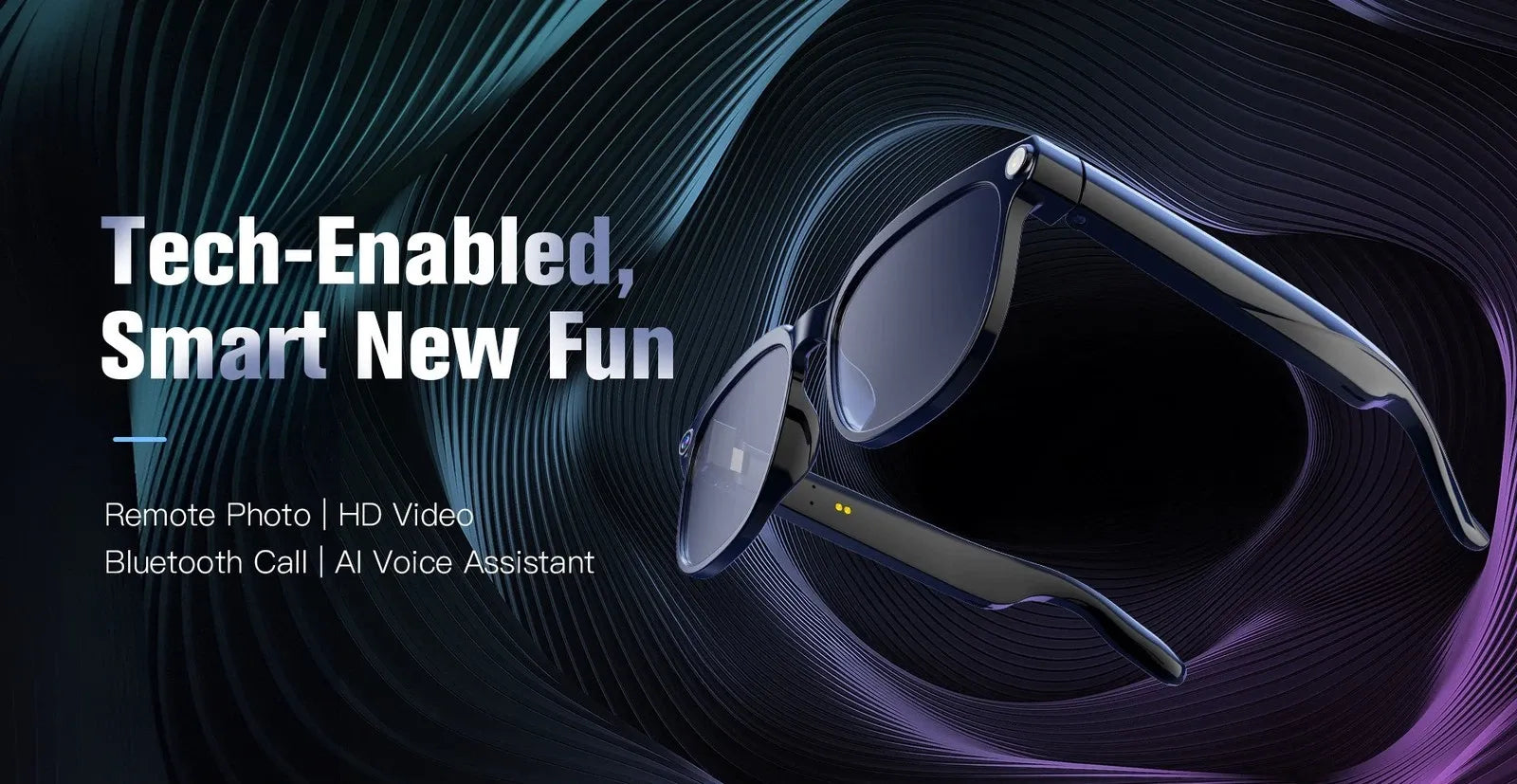 M02S AI Smart Glasses Camera/Photo Taking/Video Recording/Calling/translate ggb