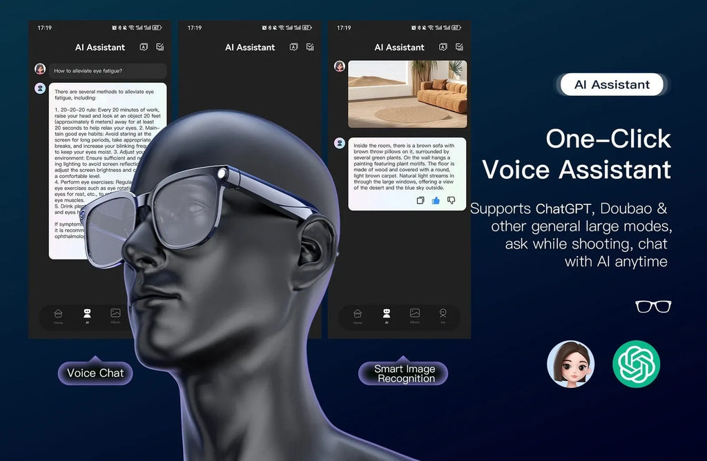 M02S AI Smart Glasses Camera/Photo Taking/Video Recording/Calling/translate ggb