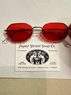 Paper Street Tyler Durden Sunglasses Shades Fight Club NEW Oliver Peoples 523 Brad Pitt Red costume Aero Plane Scene Style