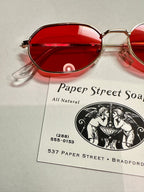Paper Street Tyler Durden Sunglasses Shades Fight Club NEW Oliver Peoples 523 Brad Pitt Red costume Aero Plane Scene Style