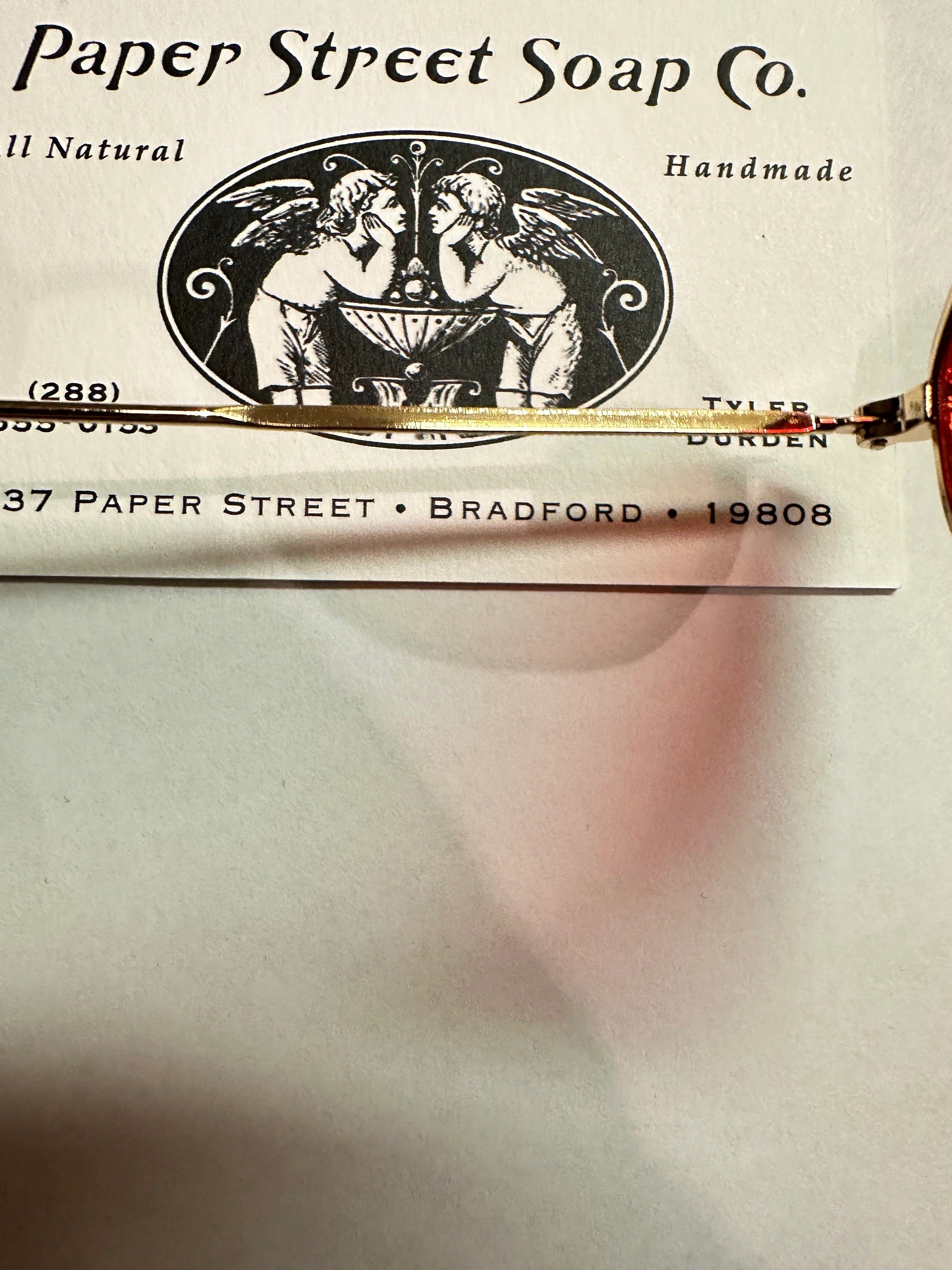 Paper Street Tyler Durden Sunglasses Shades Fight Club NEW Oliver Peoples 523 Brad Pitt Red costume Aero Plane Scene Style