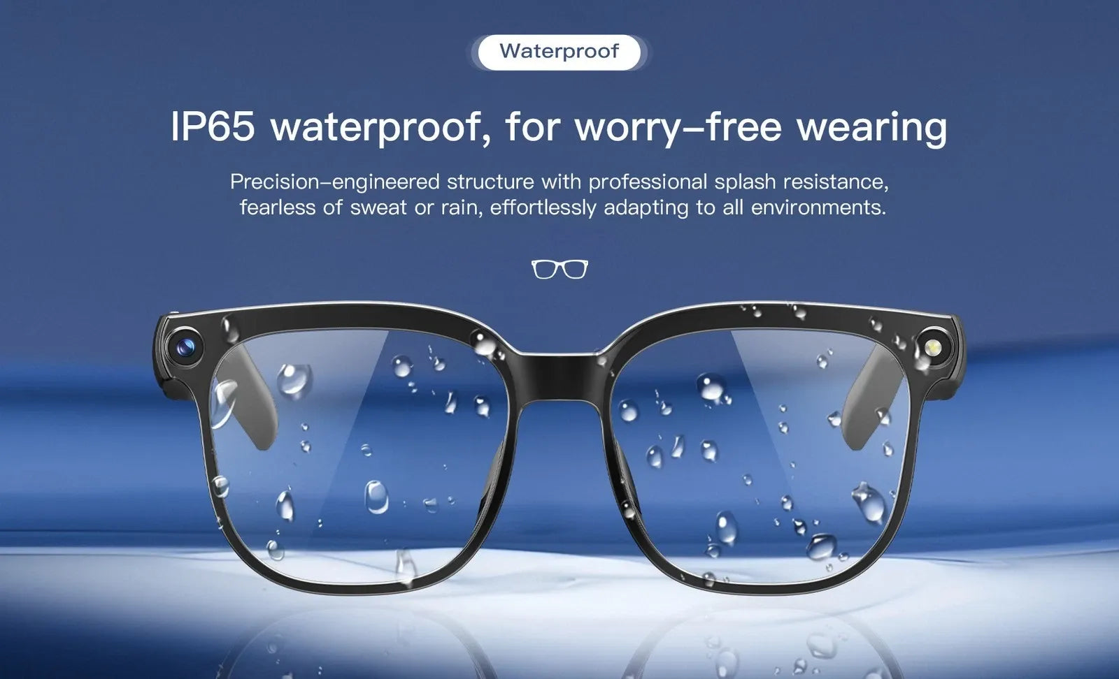 M02S AI Smart Glasses Camera/Photo Taking/Video Recording/Calling/translate ggb