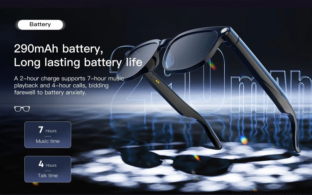 M02S AI Smart Glasses Camera/Photo Taking/Video Recording/Calling/translate ggb
