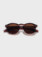 CROWNCHI - Men Brown Lens & Brown Square Sunglasses with