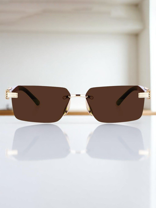 Roadster - The Lifestyle Co. Unisex Rectangle Sunglasses With UV Protected Lens upstock