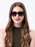 Shisen Fox - KOKORO BLACK CRYSTAL Unisex Sunglass 54