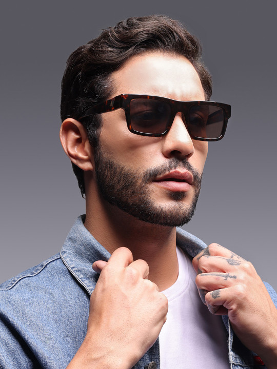 Augussto - AUGUSSTO Majeste Unisex UV Protected Rectangle Premium Sunglasses