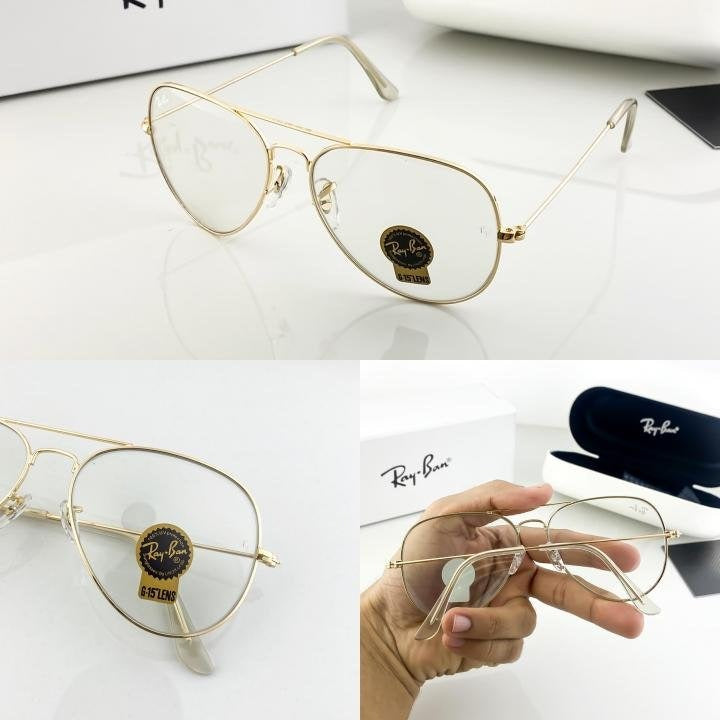 RAYBAN GOLD PLANO 3026