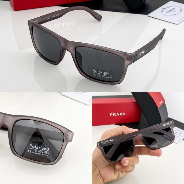 Prada Grey Black 0892 Sunglasses