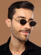 Voyage - Unisex Oval Sunglasses with UV Protected Lens B80580MG5182