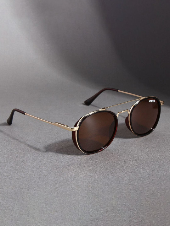 Polarized Metal Frame Round Sunglasses