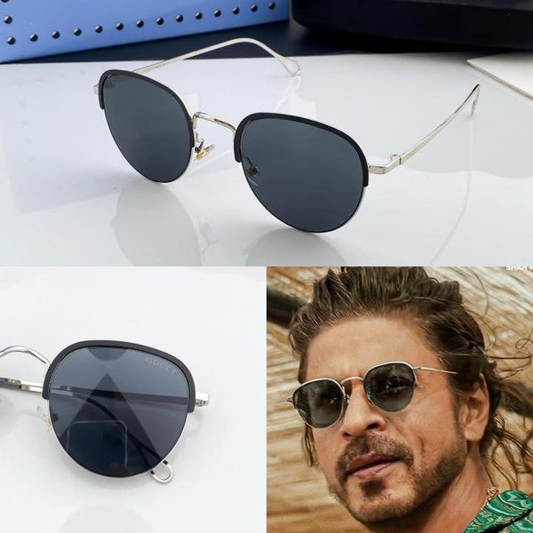Gucci Silver Black 551 Sunglasses