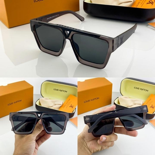 Louis Vuitton Grey Black 1502 Sunglasses