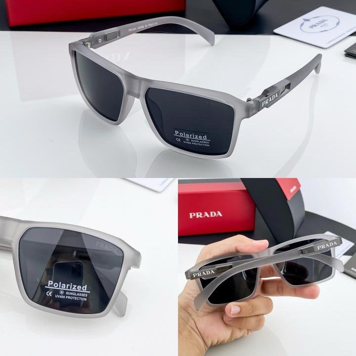 Prada Grey Black 90 Sunglasses