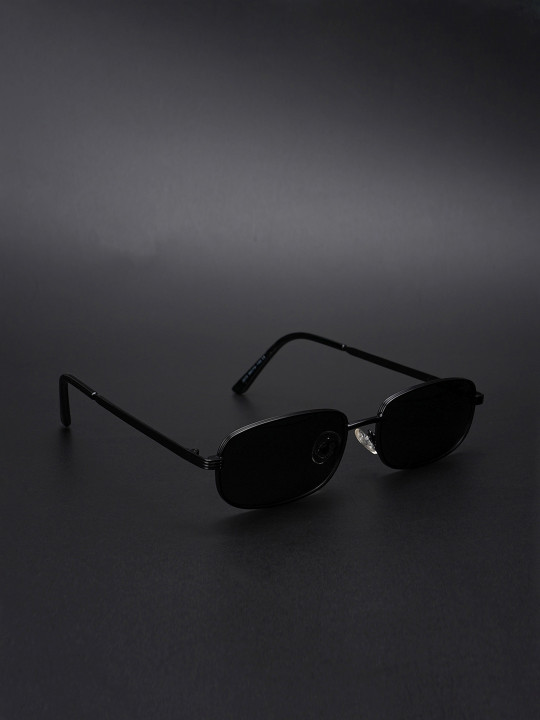 Voyage - Adults Rectangle Sunglasses with Polarised and UV Protected Lens 2272PMG5845-Black