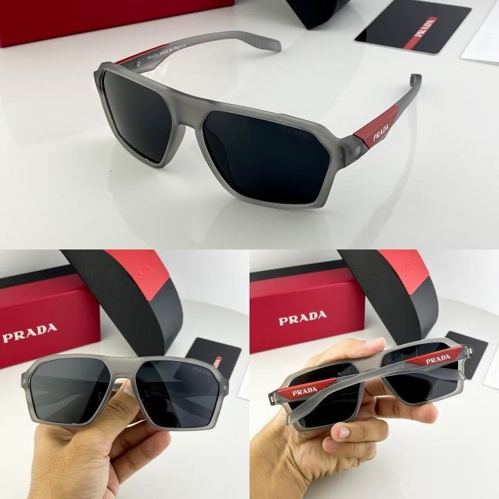 Prada Grey Black SP91 Sunglasses